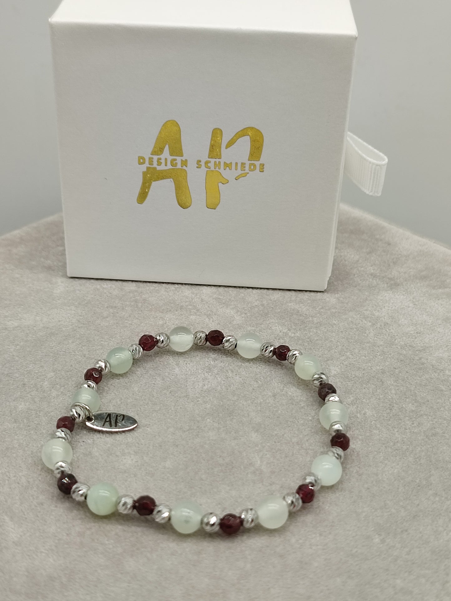 Granat/ Serpentin Armband