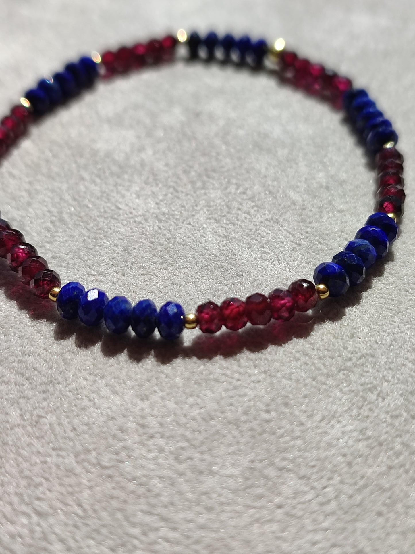 Armband Lapislazuli/ Granat