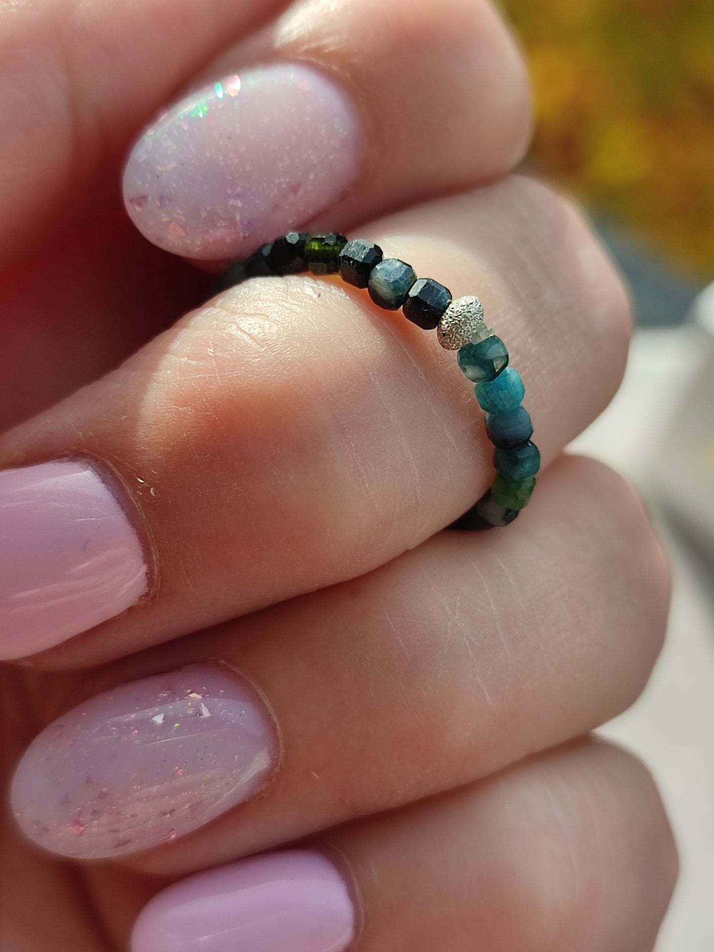 Smaragd/ Turmalin - Ring