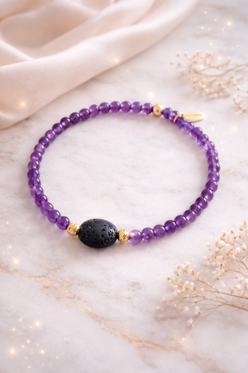 Amethyst mit Lava