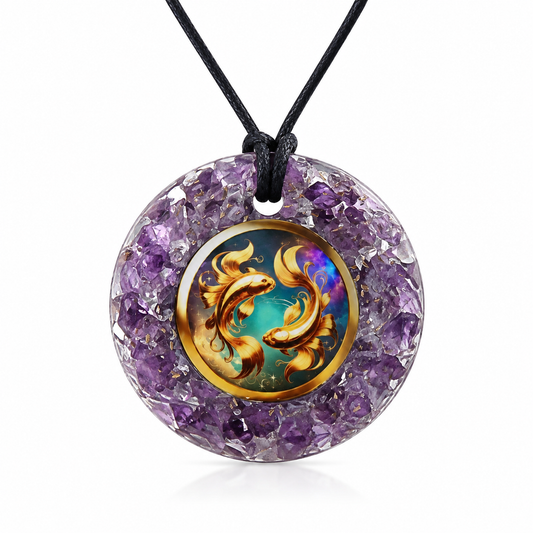 Sternzeichen Fische; Amethyst-Anhänger