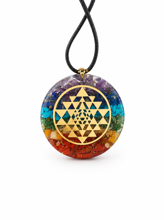 Orgonit Chakra-Anhänger "Sri Yantra"