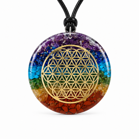 Orgonit Chakra-Anhänger "Blume des Lebens"