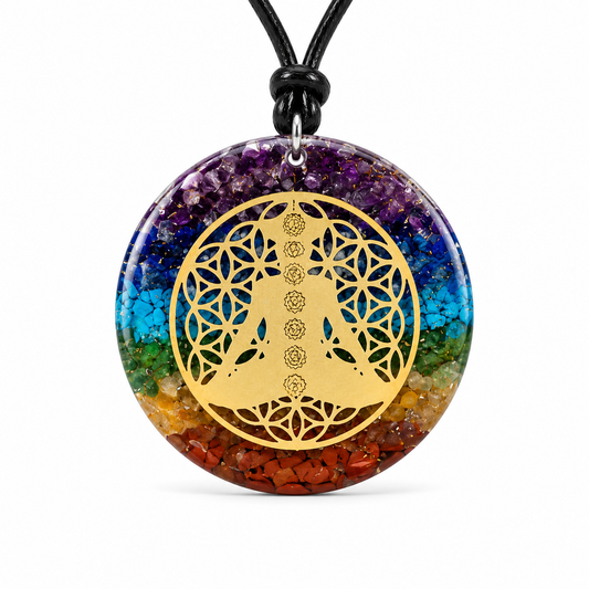 Orgonit Chakra-Anhänger "Meditierender Buddha"