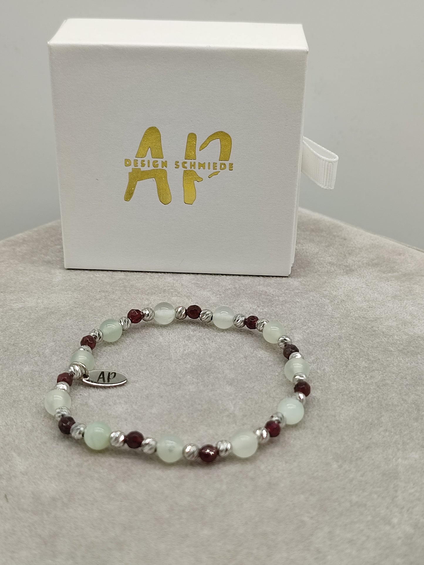 Granat/ Serpentin Armband