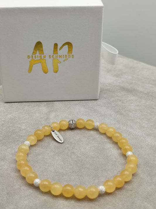 Orangencalcit Armband