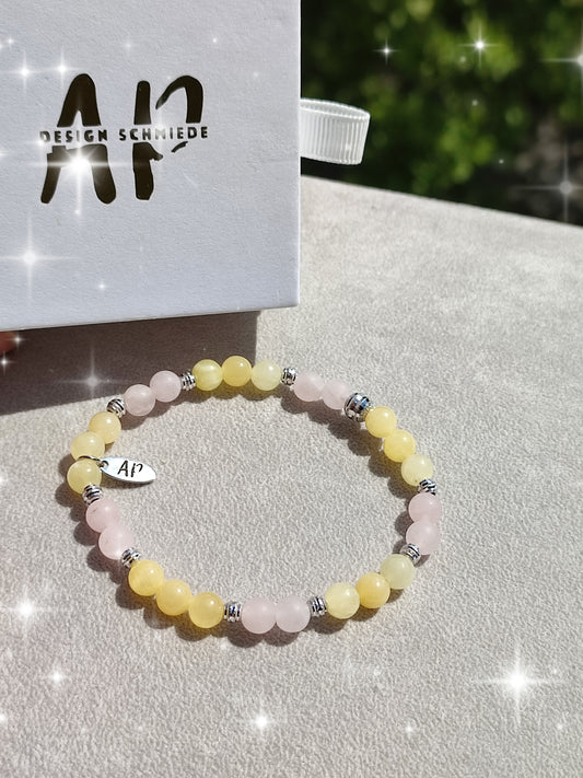 Armband Calcit Rosenquarz