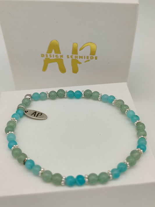 Aventurin-Amazonit Armband