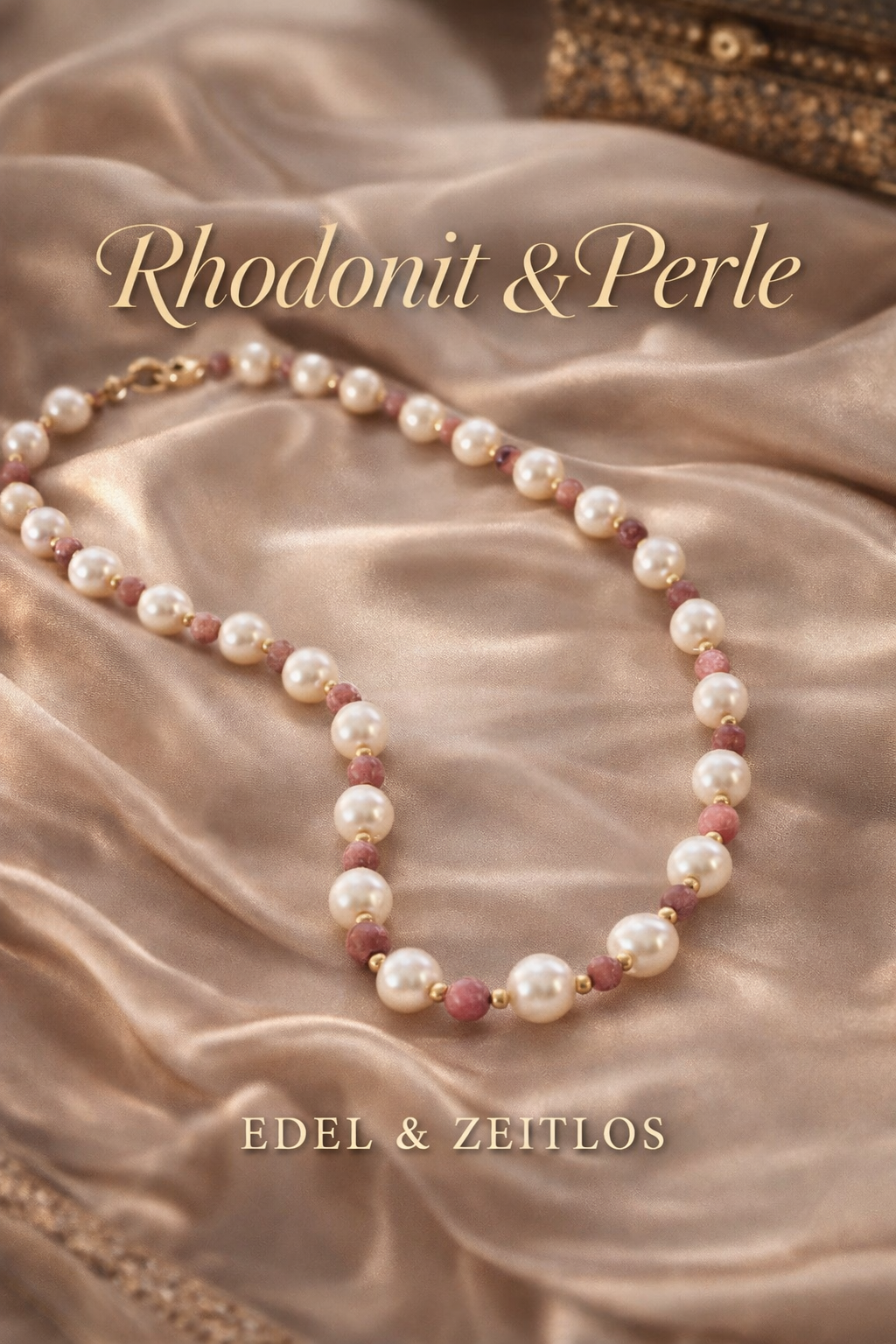 Perle & Rhodonit Kette